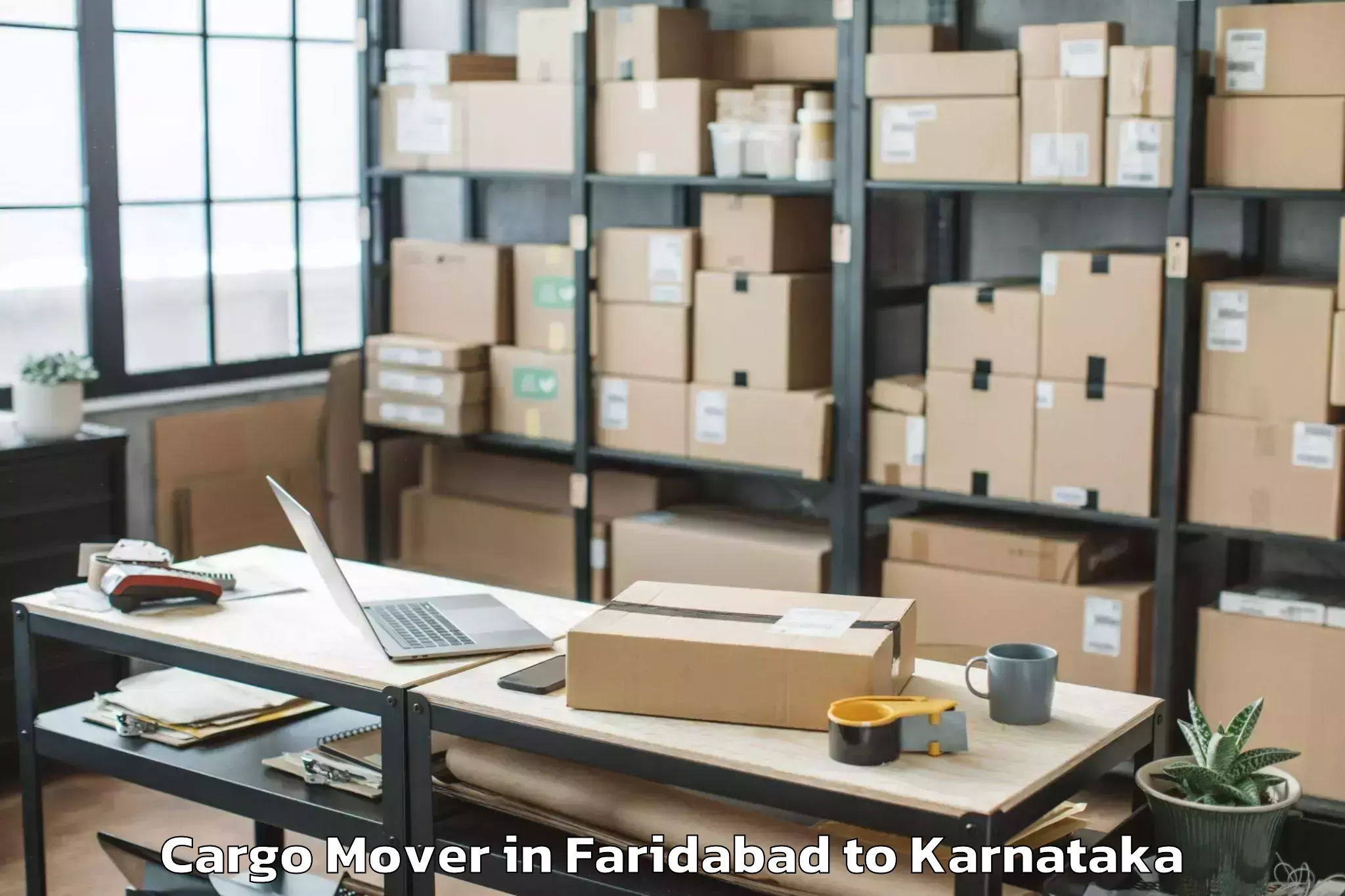 Book Faridabad to Muddebihal Cargo Mover